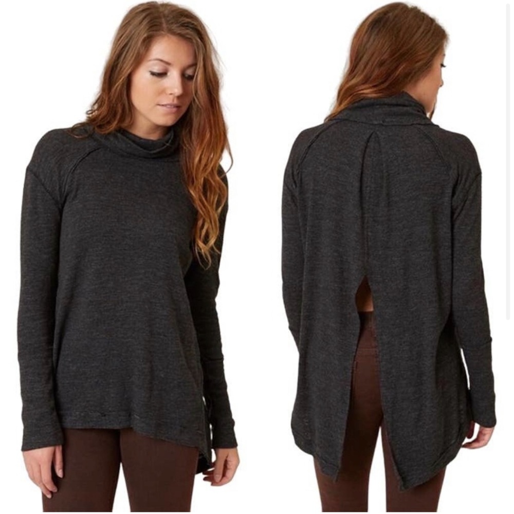 Free People Split Back Turtleneck